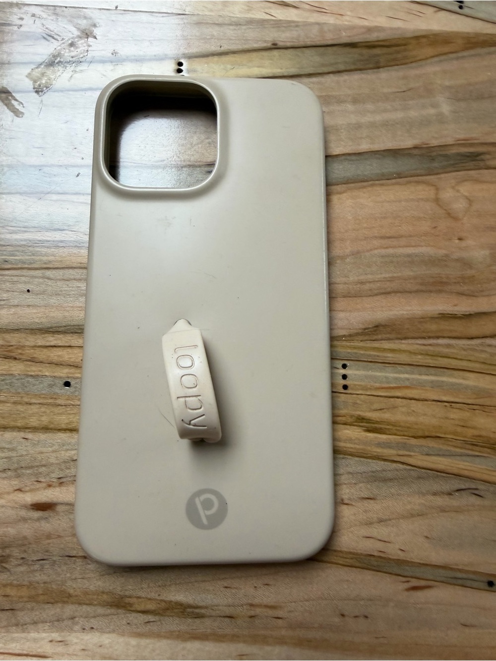 Loopy Beige Phone Case with Built-In Loop Stand 6.7” iPhone 13 Pro Max